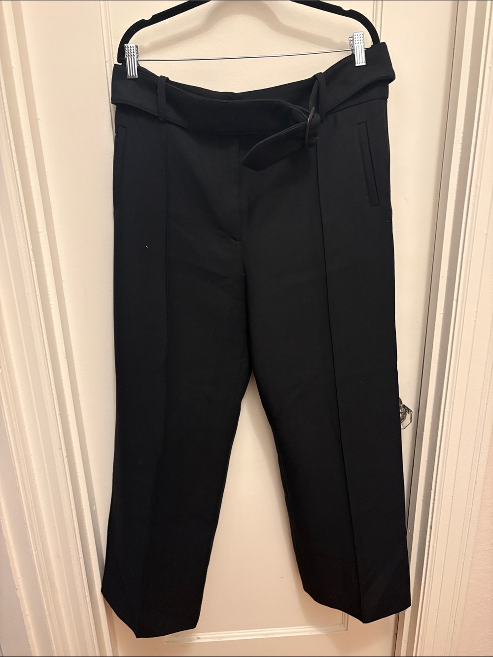 Sezane Black Belted Pants US size 4